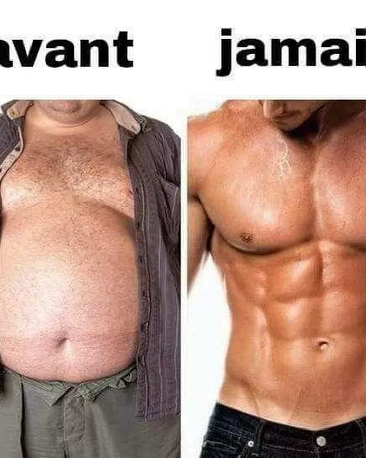 Avant / Jamais : le meme fitness qui dit tout sur nos résolutions