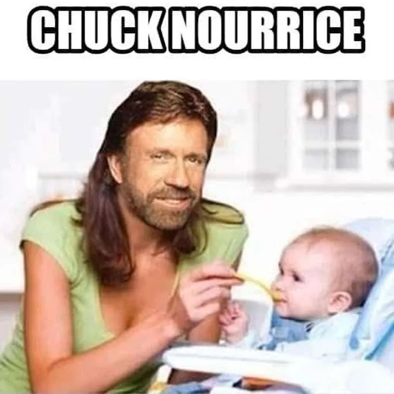 Chuck Nourrice : quand Chuck Norris devient tête à claques du montage photo