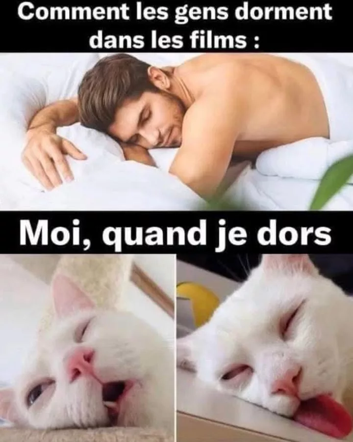 Comment les gens dorment dans les films VS dans la vraie vie