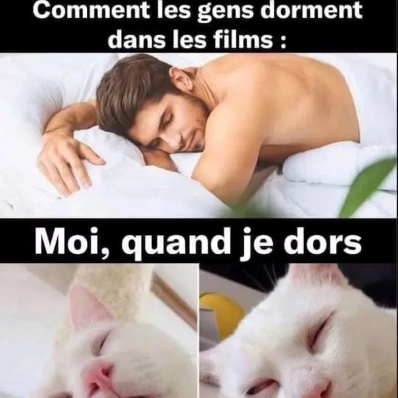 Comment les gens dorment dans les films VS dans la vraie vie