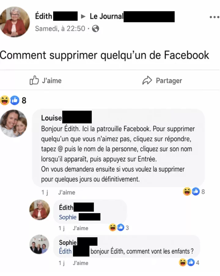 La patrouille Facebook a encore frappé et c'est glorieux