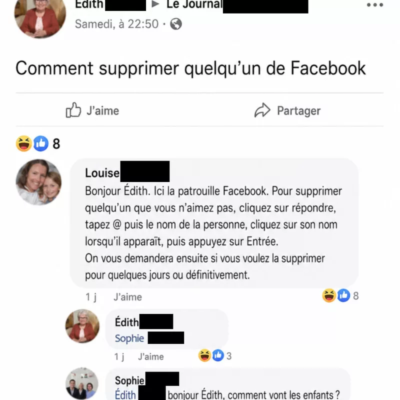 La patrouille Facebook a encore frappé et c'est glorieux