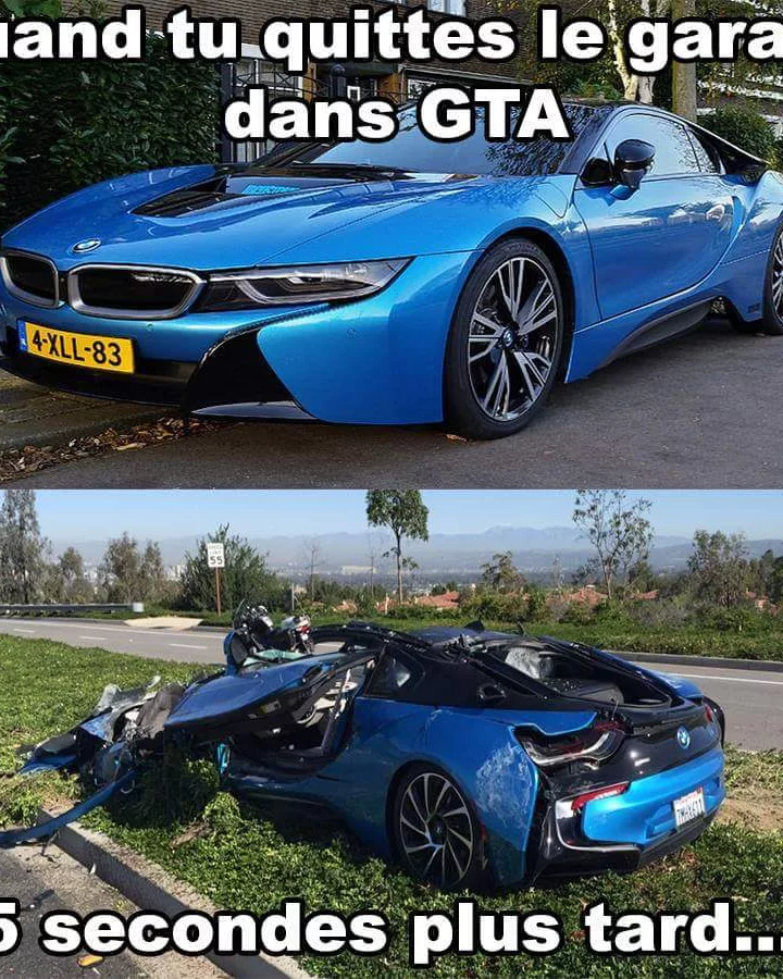La physique de GTA appliquée à une BMW i8 en vrai