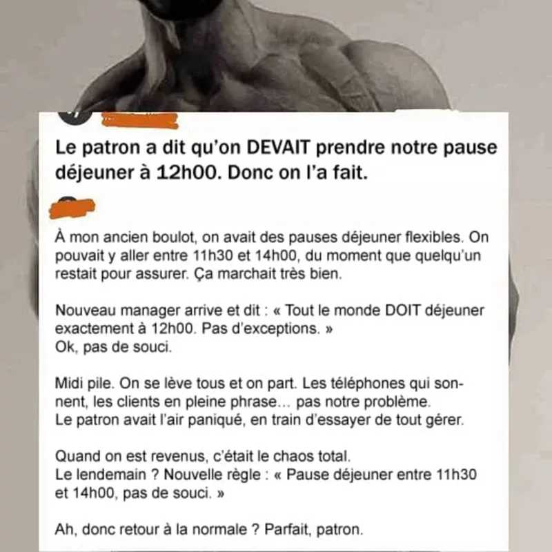 La revanche du zèle appliqué à la lettre