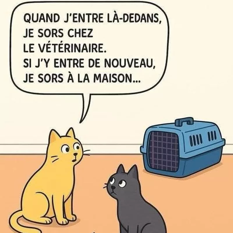 Le paradoxe temporel de la caisse de transport pour chat