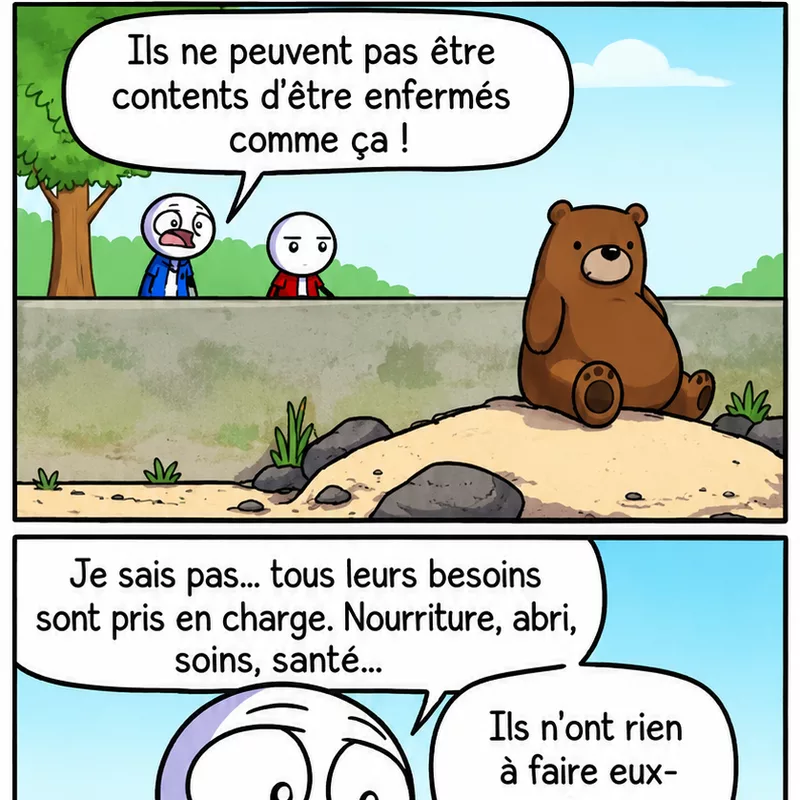 Militer pour la liberté des ours, version zéro contrainte personnelle