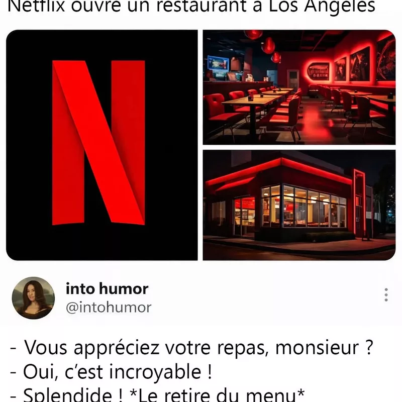 Netflix ouvre un resto, ton plat préféré finit annulé après une bouchée