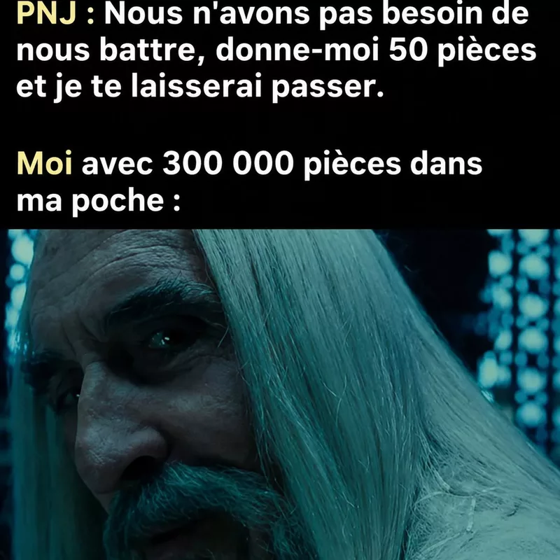 Quand tu as trop d'or pour négocier avec un PNJ
