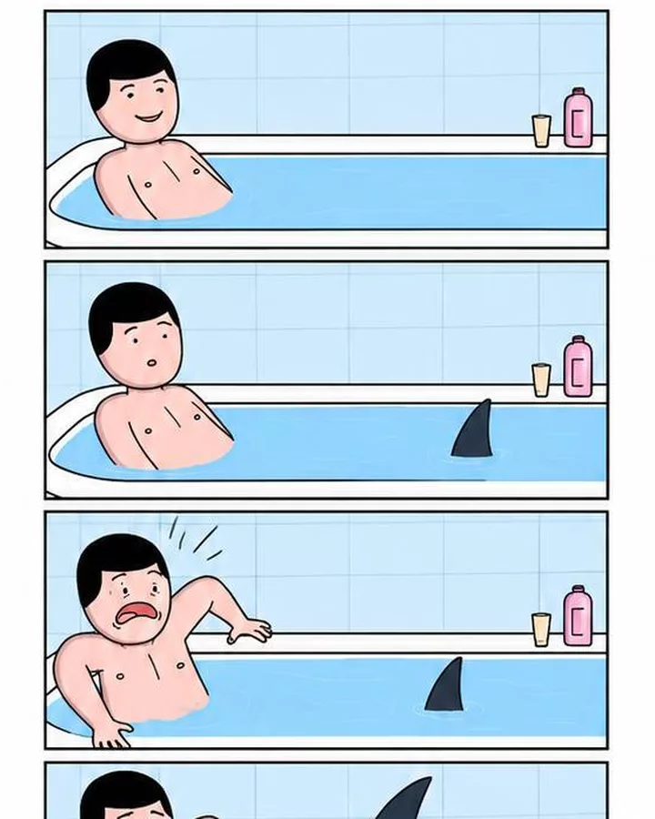 Quand tu réalises que ton bain n’est pas si sûr que ça!