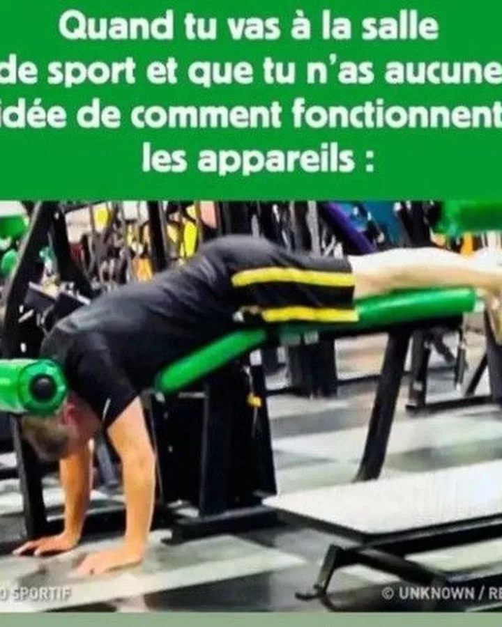 Salle de sport : quand tu ignores comment marchent les appareils