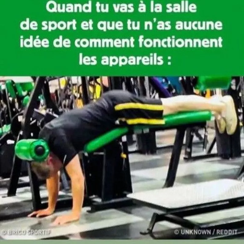 Salle de sport : quand tu ignores comment marchent les appareils