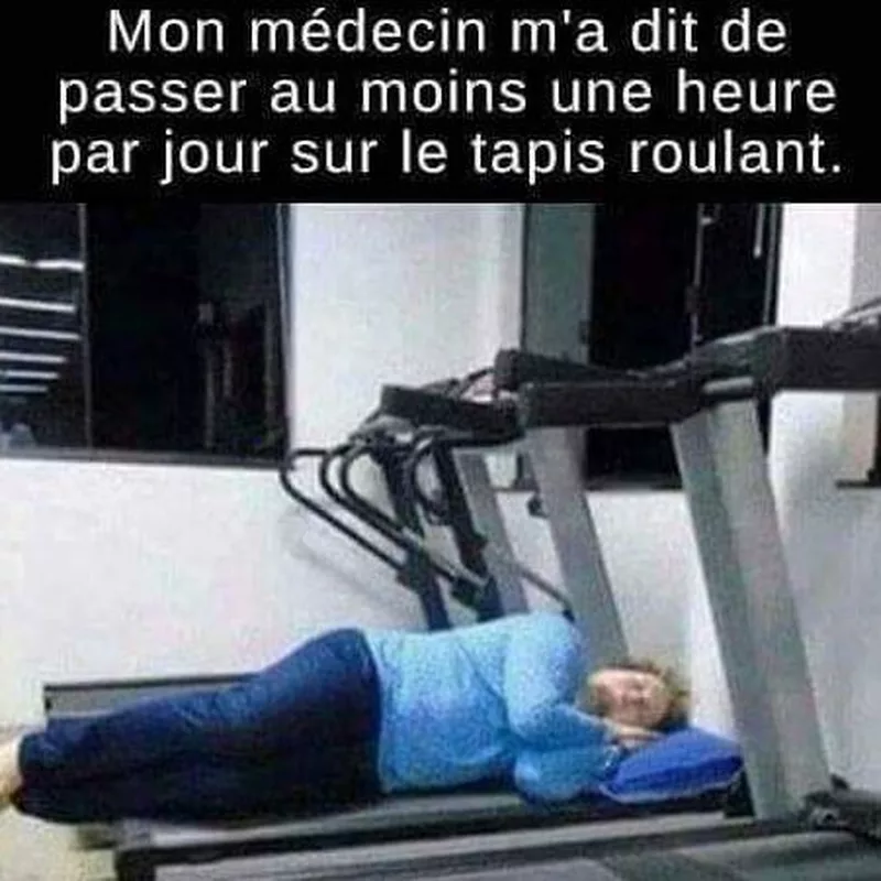 Une heure par jour sur le tapis roulant, mission accomplie